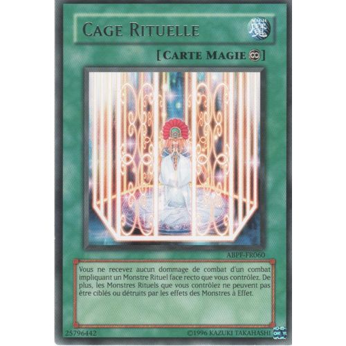 Carte Yu-Gi-Oh! "Cage Rituelle" Rare Abpf-Fr060