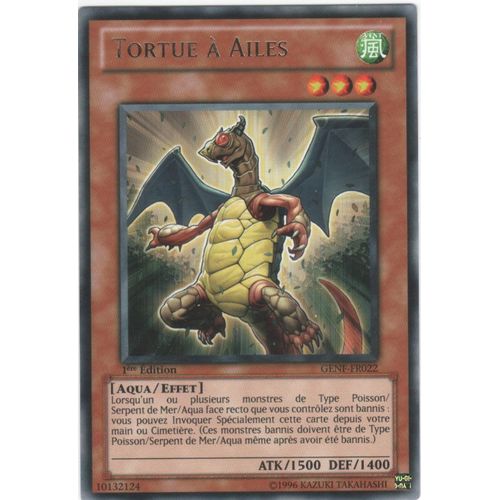 Carte Yu-Gi-Oh! "Tortue À Ailes" Rare Genf-Fr022