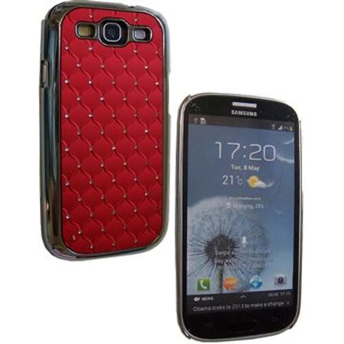 Coque Nzup Diamond Rouge Pour Samsung Galaxy S3 I9300.