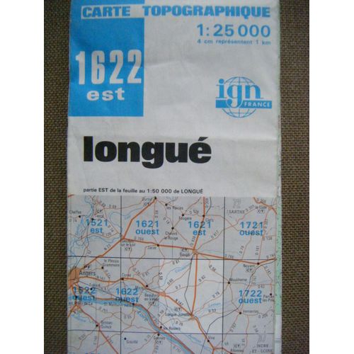 Carte Ign N° 1622 Est -Longue
