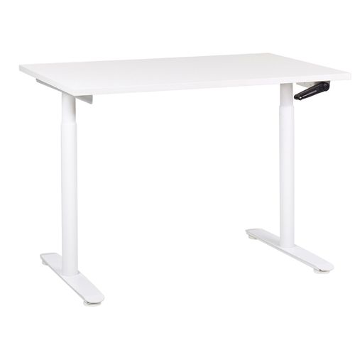 Table À Hauteur Ajustable Manuel Blanc Destinas