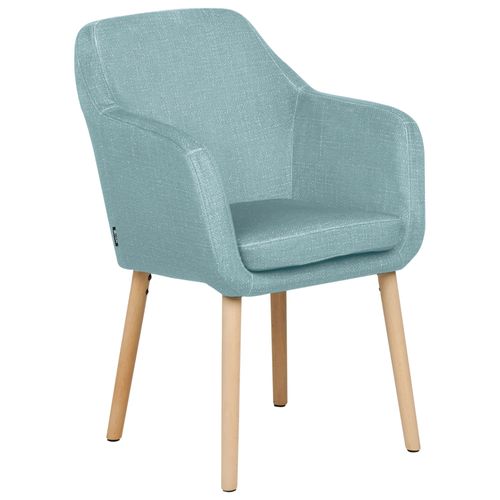 Velours Chaise De Salle À Manger Bleu Clair Yorkville Ii
