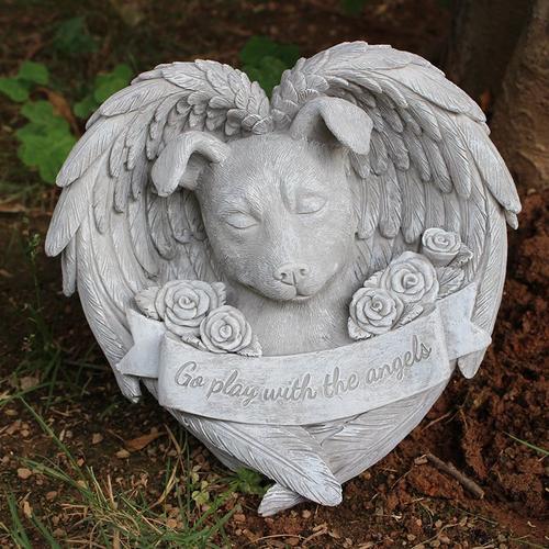 Pendule Angel Dog (Pierre Tombale Pour Chien De Compagnie) 1 X