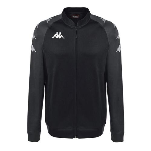 Veste Zippée Noire Homme Kappa Soccer Verone