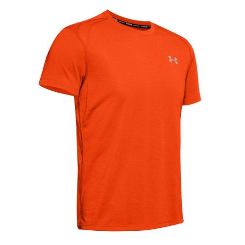 T-Shirt Orange Homme Under Armour Streaker 2.0