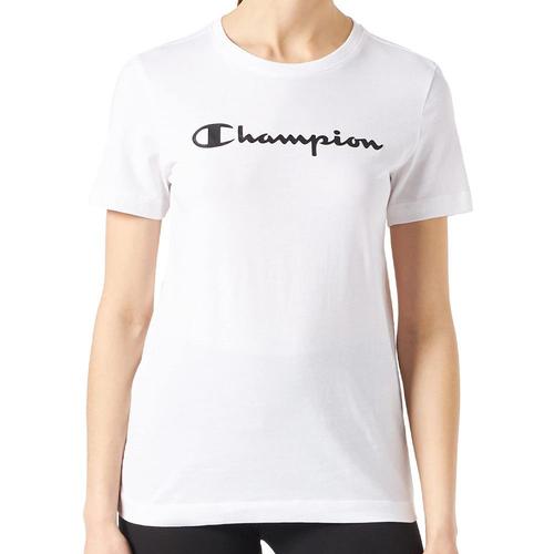 T-Shirt Blanc Femme Champion Crew Neck