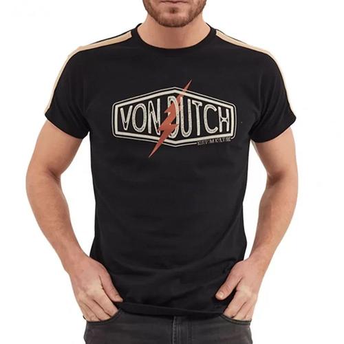 T-Shirt Noir Homme Von Dutch Flash