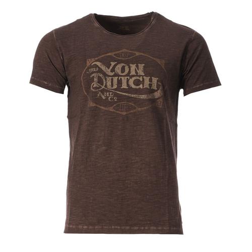 T-Shirt Marron Homme Von Dutch Regular