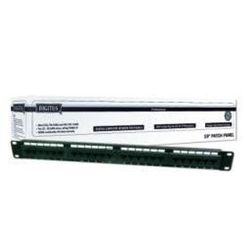 DIGITUS Patch Panel 19", cat. 6, classe E, 24 x RJ45, noir