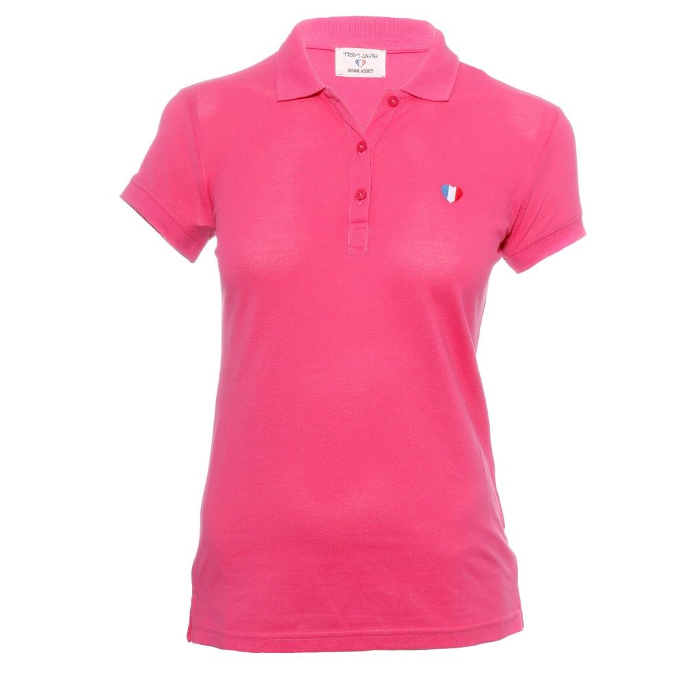 Piloco Femme Polo Rose Teddy Smith