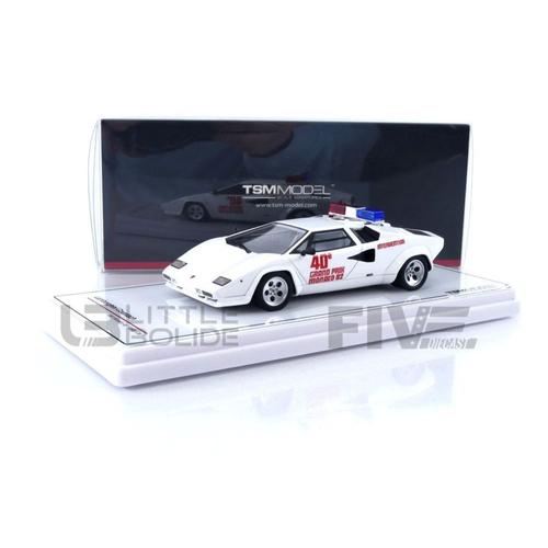 Truescale Miniatures 1/43 Tsm430702 Lamborghini Countach Safety Car Monaco Gp 1982 Diecast Modelcar-Truescale Miniatures