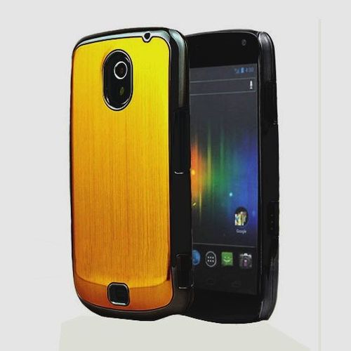 Coque Housse  "Alu Gold-Or" Pour Samsung Galaxy Nexus I9250