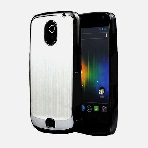 Coque Housse "Alu Silver-Argent" Pour Samsung Galaxy Nexus I9250