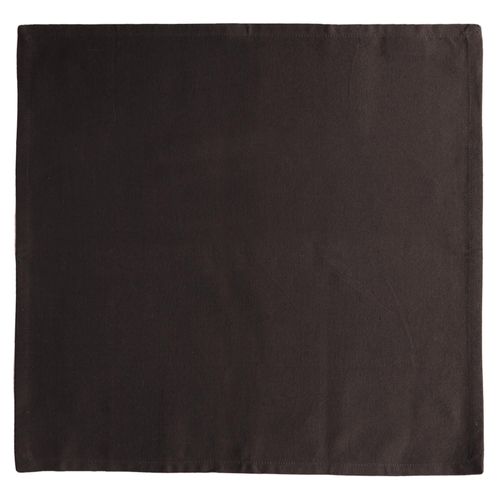 Lot De 6 Serviettes De Table 45x45 Cm Yuco 100% Coton Café