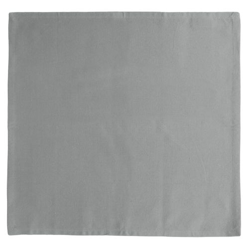 Lot De 6 Serviettes De Table 45x45 Cm Yuco 100% Coton Chambrey Gris