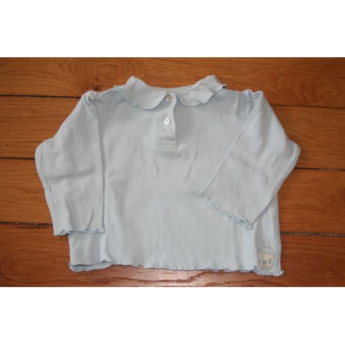 T-Shirt Manches Longues Bleu Ciel Cadet Rousselle, 12 Mois