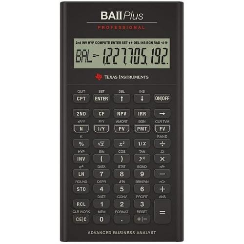 Texas Instruments Calculatrice Ba Ii Plus Professional