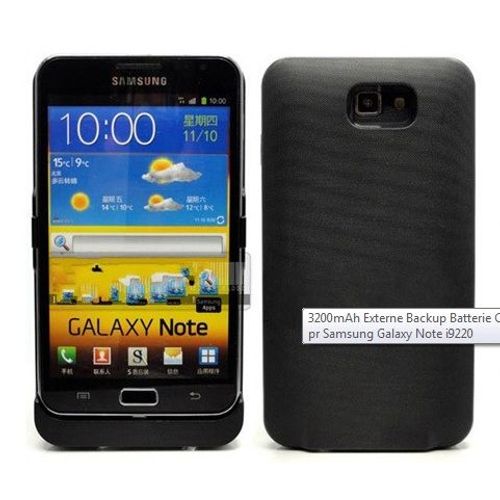 Batterie Coque Externe 3200mah Samsung Galaxy Note I9220/N7000