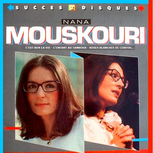 [Disque 33 T Vinyle] Nana Mouskouri, C'est Bon La Vie, L'enfant Au Tambour, Roses Blanches De Corfou, Succes 2 Disques, Philips, Polygram (Py 248, 832275-1)