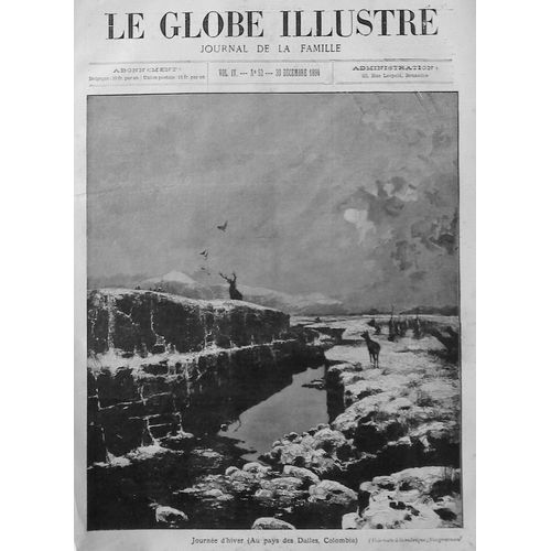 Rare Journal D'epoque : Le Globe Illustré 52 - Madagascar - Anarchistes De Liege - Vin En Belgique 1894