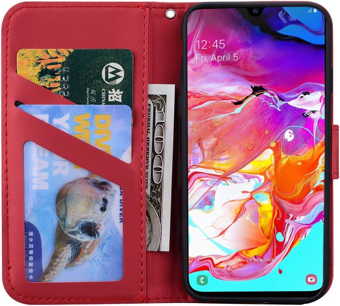 Coque Samsung Galaxy A70,Housse Galaxy A70,Etui En Cuir Synt... - 4