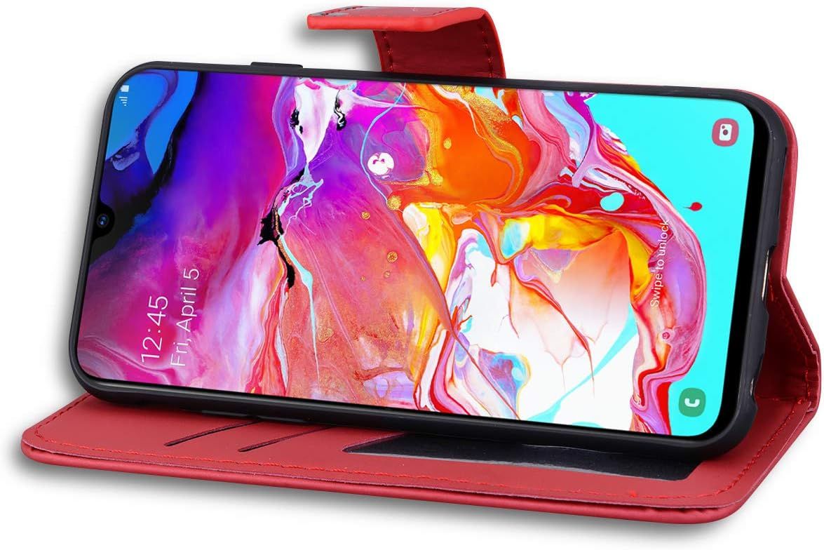 Coque Samsung Galaxy A70,Housse Galaxy A70,Etui En Cuir Synt... - 5
