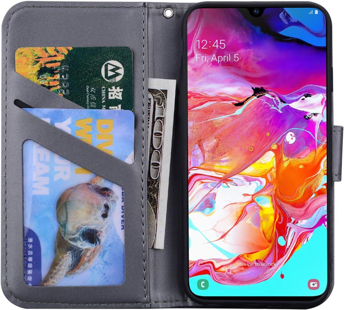 Coque Samsung Galaxy A70,Housse Galaxy A70,Etui En Cuir Synt... - 4
