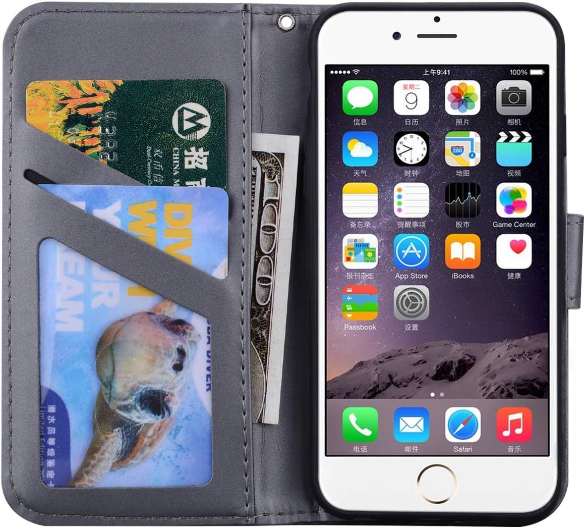 Coque Iphone 6 Plus,Housse Iphone 6s Plus,Etui En Cuir Synth... - 4