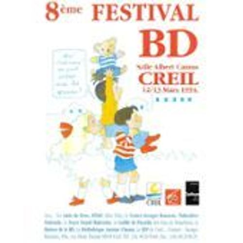 Carte Postale Agnès Rosenstiehl Les Triplés 8 Ème Festival Bd Creil