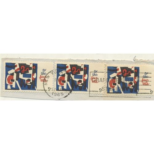 Timbre U S A, To The Fine Art U S Postage, 5 Cents, Oblitérés En 1965