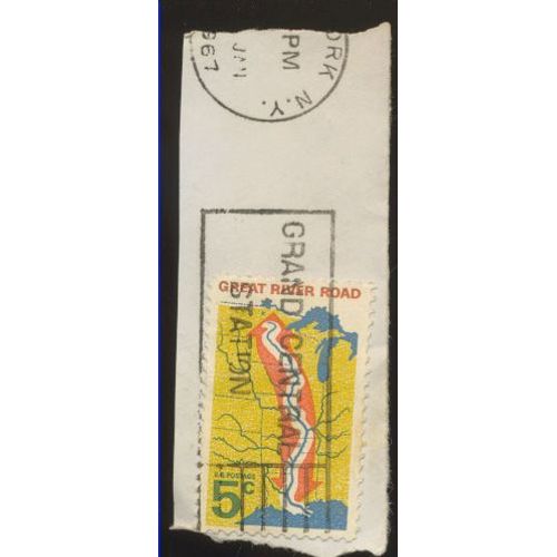 Timbre U S A, Great River Roas, U. S. Postage 5 Cents, Oblitéré En 1967
