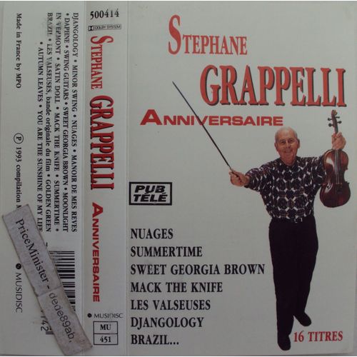 Stephane Grappelli  " Anniversaire " 16 Titres.