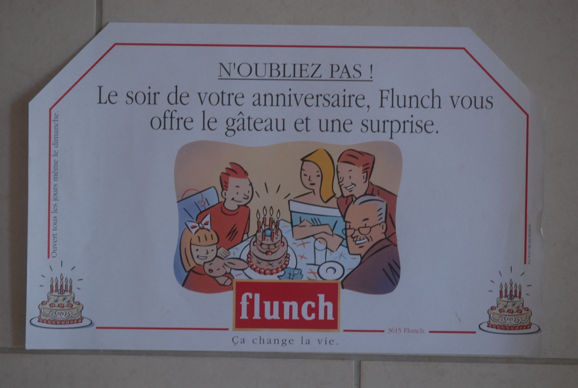 Clerc Rare Set De Table Pub Flunch 1992 Rakuten