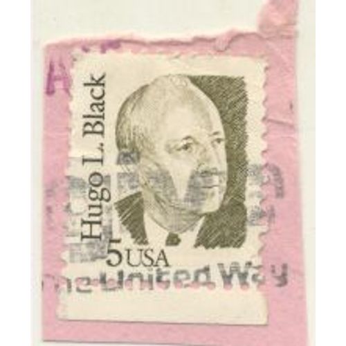 Timbre U S A, Hugo L. Black, 5 U S A, Oblitéré