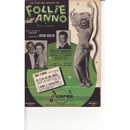 Partition Italienne Marilyn Monroe