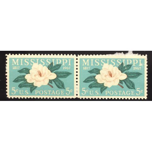 Timbre U S A, Mississipi 1817 - 1967, U S Postage 5 Cents Non Oblitérés