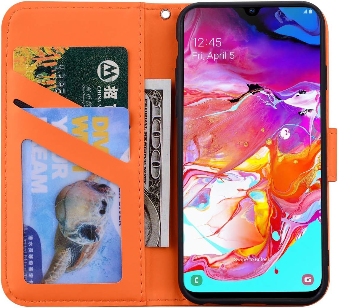 Coque Samsung Galaxy A70,Housse Galaxy A70,Etui En Cuir Synt... - 4
