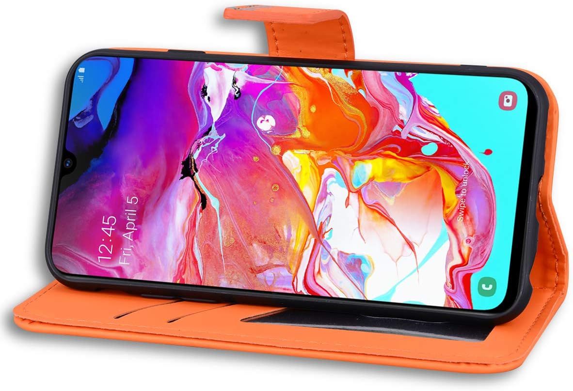 Coque Samsung Galaxy A70,Housse Galaxy A70,Etui En Cuir Synt... - 5
