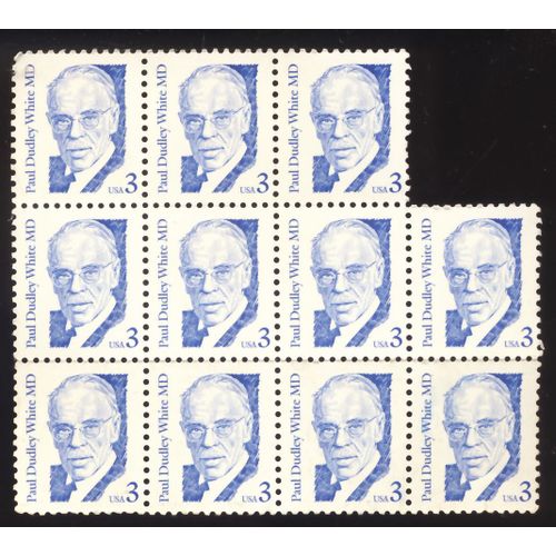 Timbre U S A, Paul Dudley White, U S A 3 Cents, Non Oblitérés (11 Timbres)