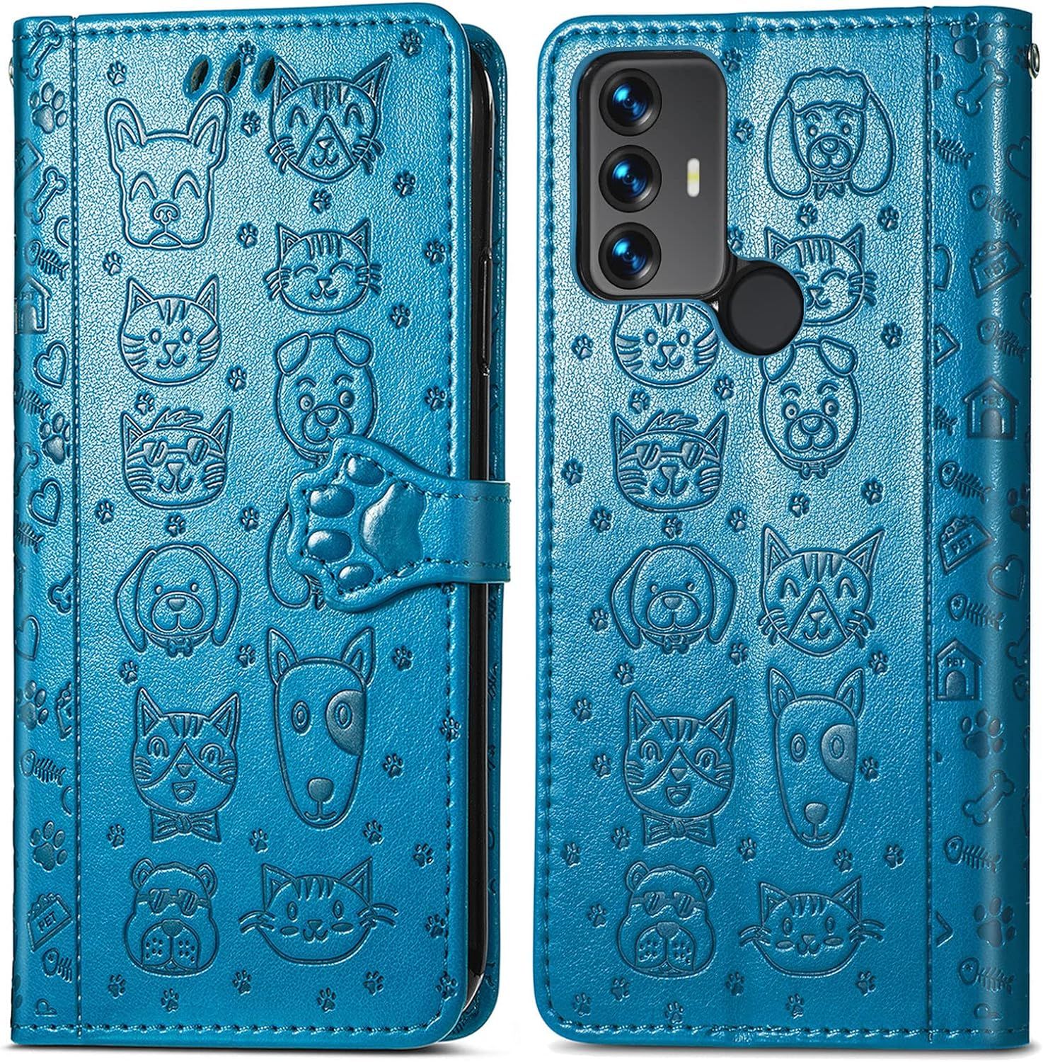 Coque Pour Tcl 30 Se/Tcl 305/306, Antichoc Portefeuille Etui... - 2