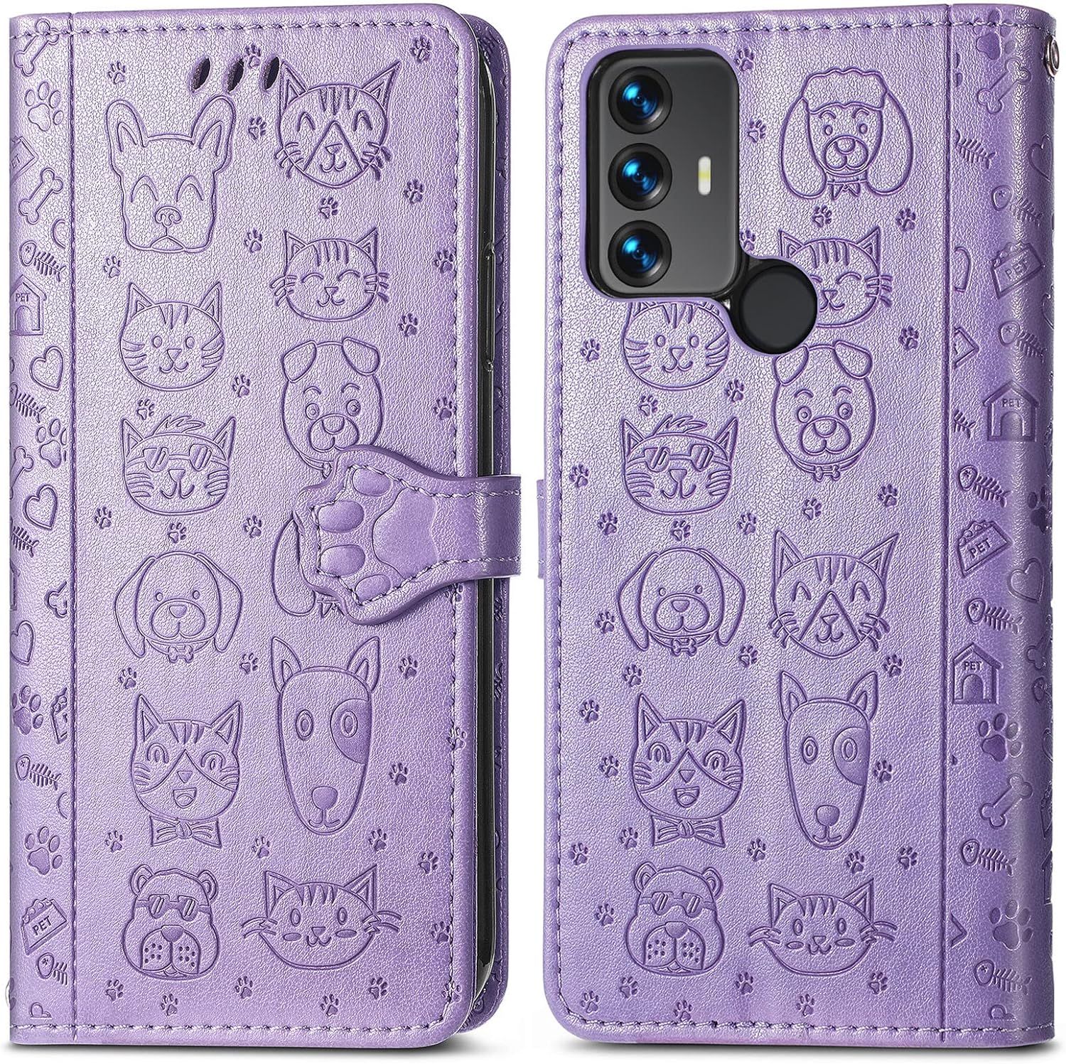 Coque Pour Tcl 30 Se/Tcl 305/306, Antichoc Portefeuille Etui... - 2