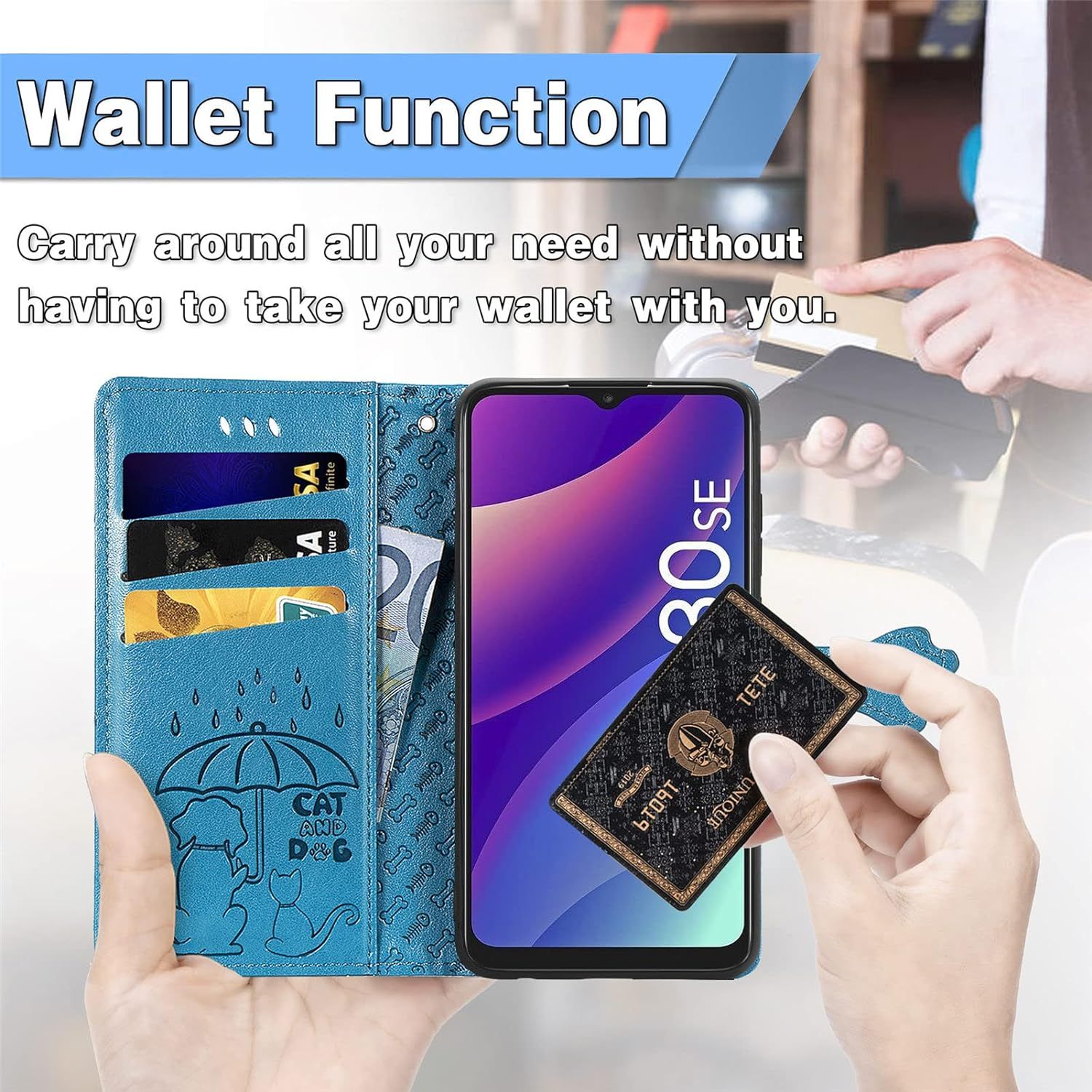 Coque Pour Tcl 30 Se/Tcl 305/306, Antichoc Portefeuille Etui... - 3
