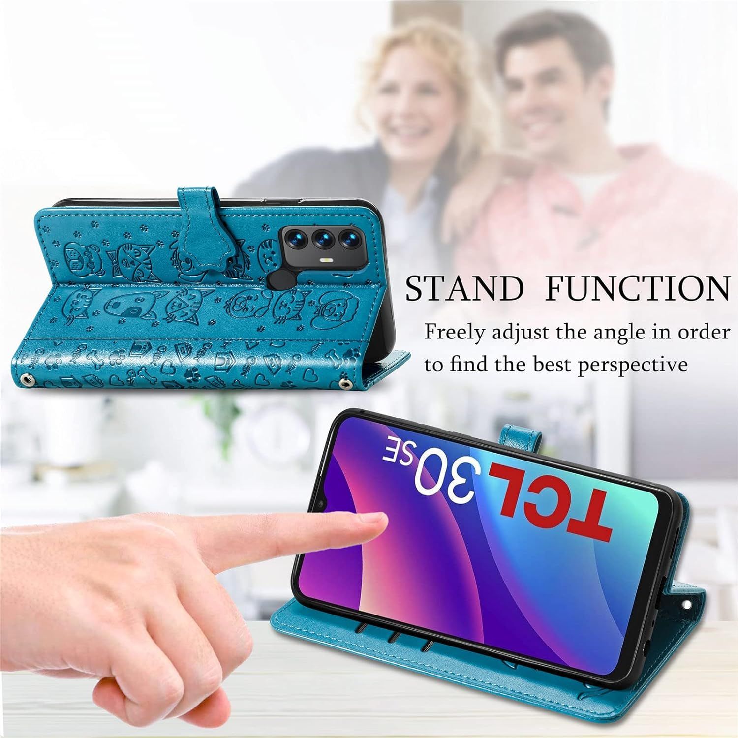 Coque Pour Tcl 30 Se/Tcl 305/306, Antichoc Portefeuille Etui... - 4