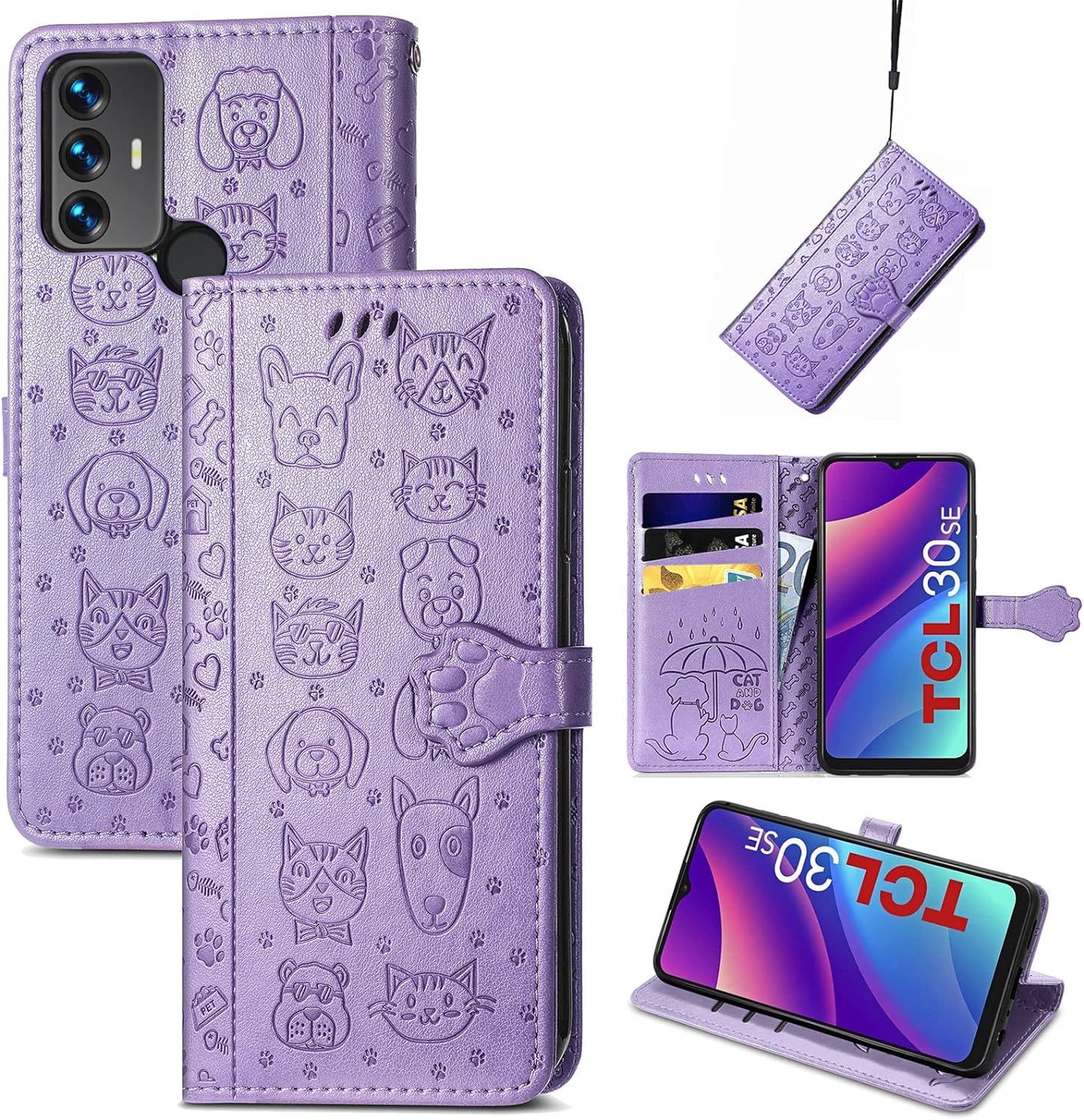 Coque Pour Tcl 30 Se/Tcl 305/306, Antichoc Portefeuille Etui... - 6