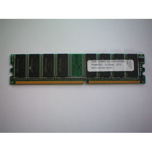 Pointec - Mémoire - 256 Mo - DDR - PC2100 - 266 MHz - DIMM 184 broches