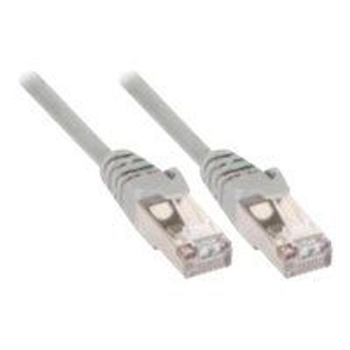 InLine - Cordon de raccordement - RJ-45 (M) pour RJ-45 (M) - 10 m - SFTP - CAT 5e - gris