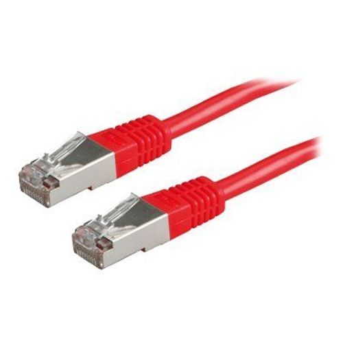 VALUE - Cordon de raccordement - RJ-45 (M) pour RJ-45 (M) - 1 m - SFTP, PiMF - CAT 6 - moulé, bloqué - rouge