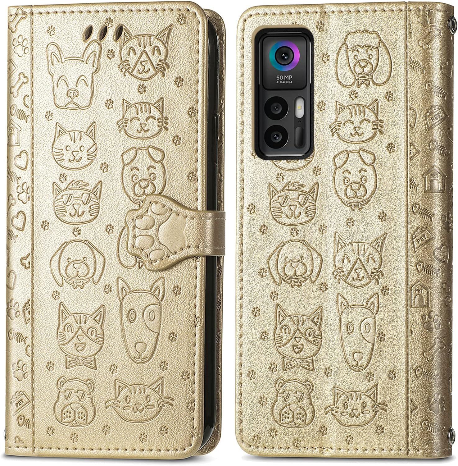 Coque Pour Tcl 30 Plus/Tcl 30 5g, Antichoc Portefeuille Etui...