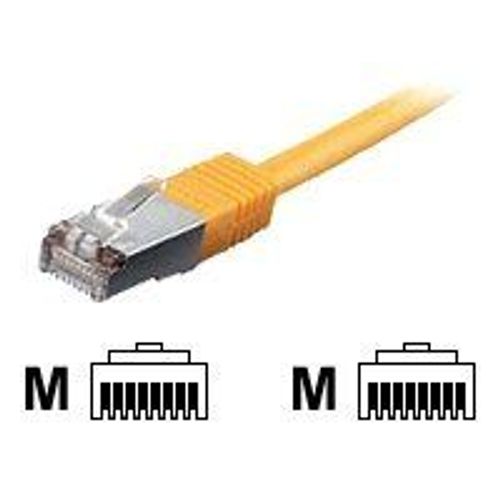 equip - Cordon de raccordement - RJ-45 (M) pour RJ-45 (M) - 7.5 m - SFTP - CAT 6 - sans halogène, moulé, bloqué - jaune