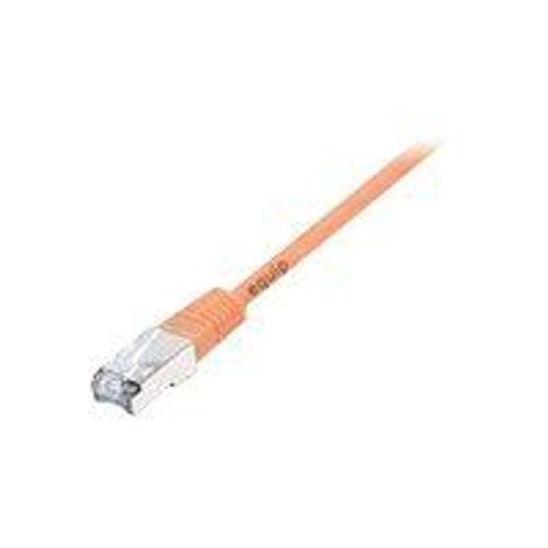 equip - Cordon de raccordement - RJ-45 (M) pour RJ-45 (M) - 20 m - SFTP - CAT 6 - sans halogène, moulé, bloqué - orange